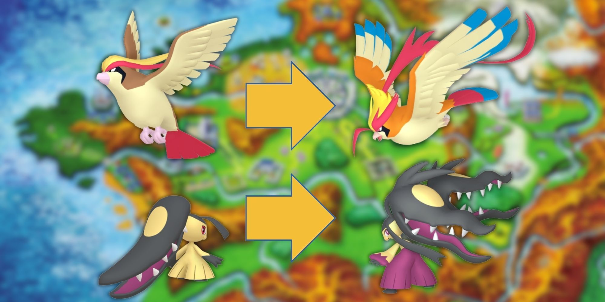 Examples of some Pokemon that were improved by their Mega Evolution, namely Mega Pidgeot and Mega Mawile.