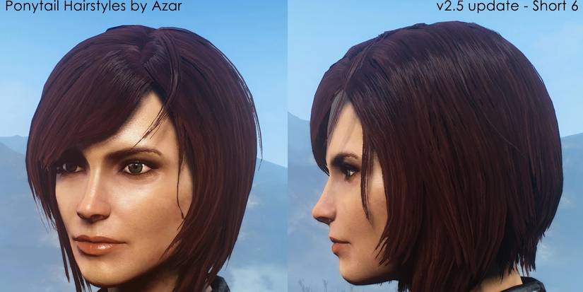 Character with modded hairstyle