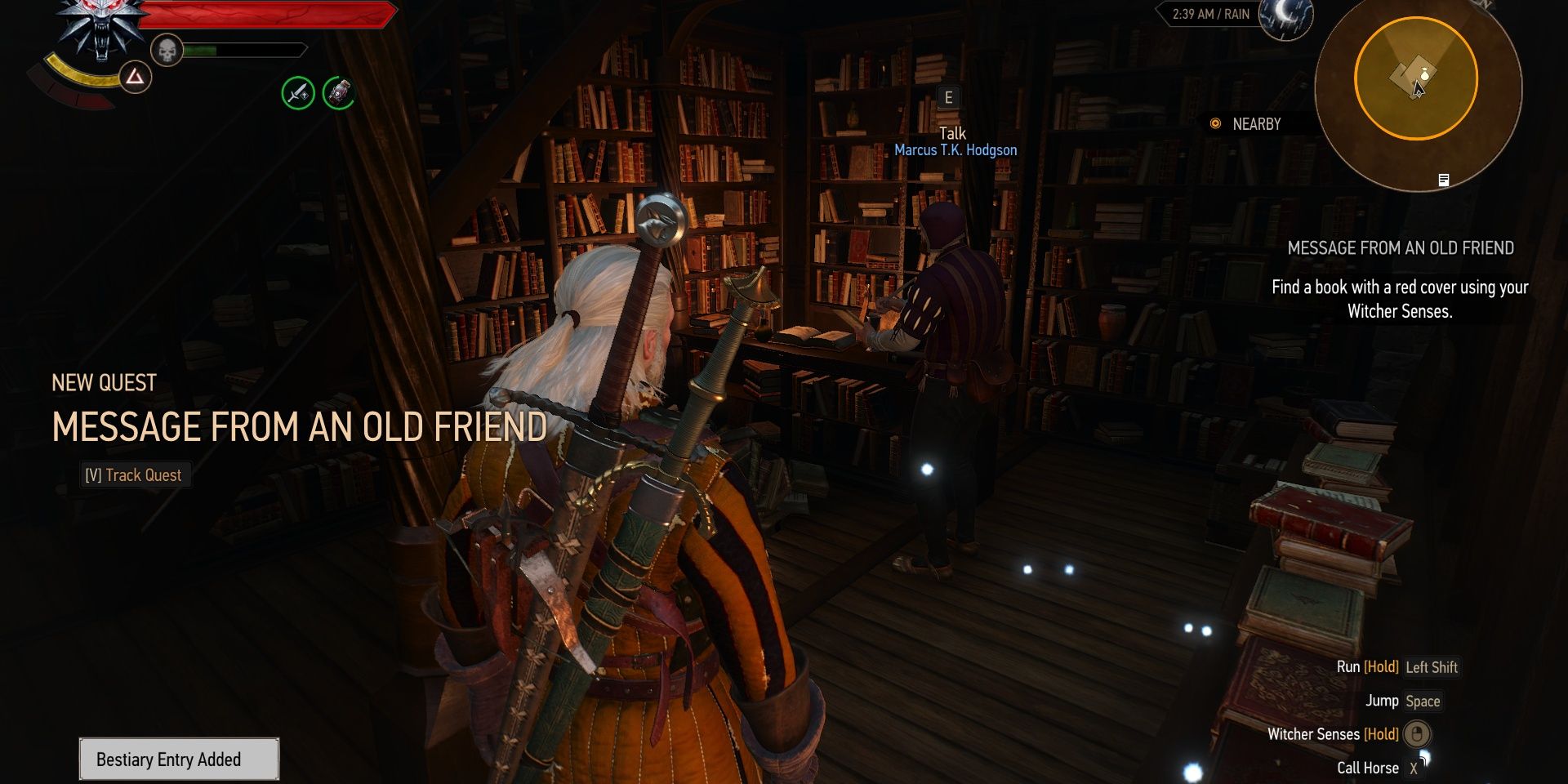A bookstore in The Witcher 3: Wild Hunt
