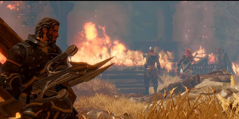 A character preparing for a long-ranged attack