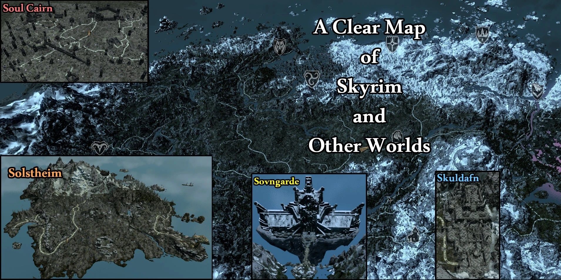 A Clear Map of Skyrim and Other Worlds