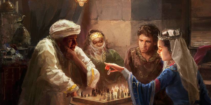 A discussion among Vassals in Crusader Kings 3