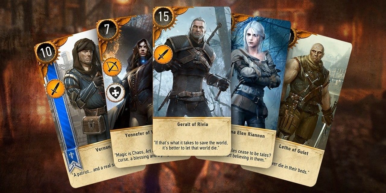 A hand of Gwent in The Witcher 3: Wild Hunt