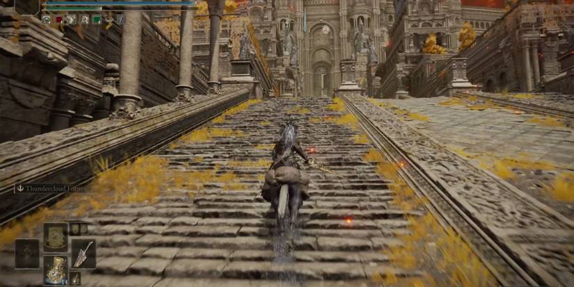 A large staircase in Elden Ring