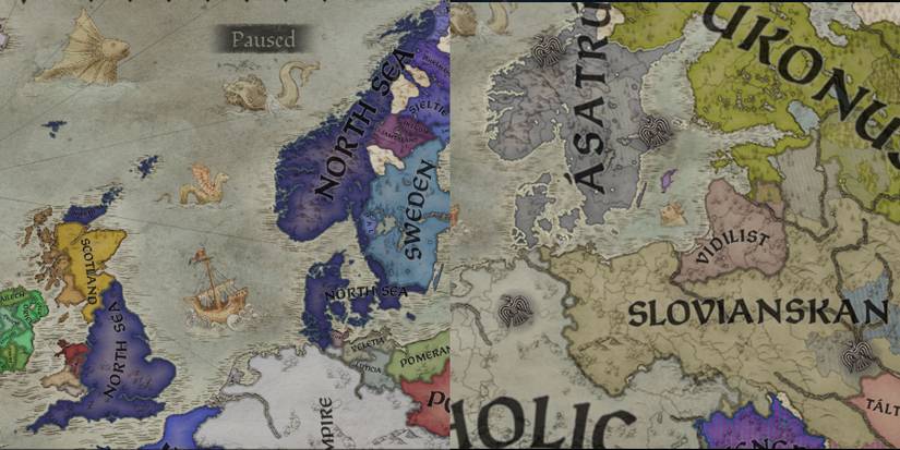 A Map of Crusader Kings 3 gameplay