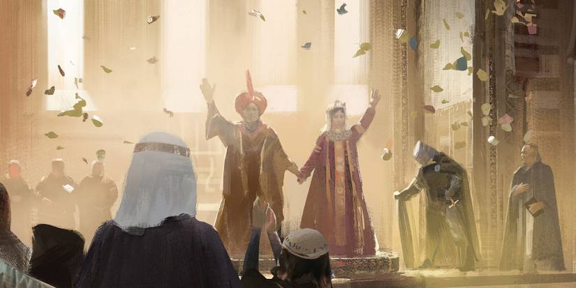 A wedding in Crusader Kings 3