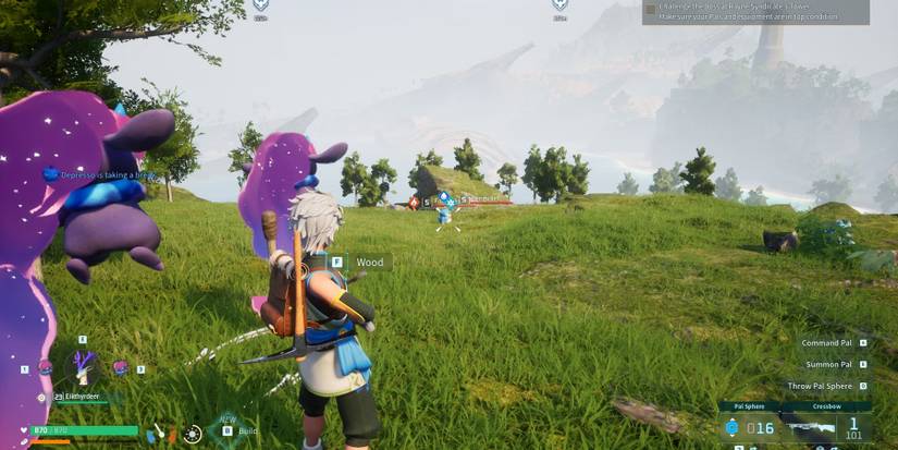 A wild Pengullet in Palworld