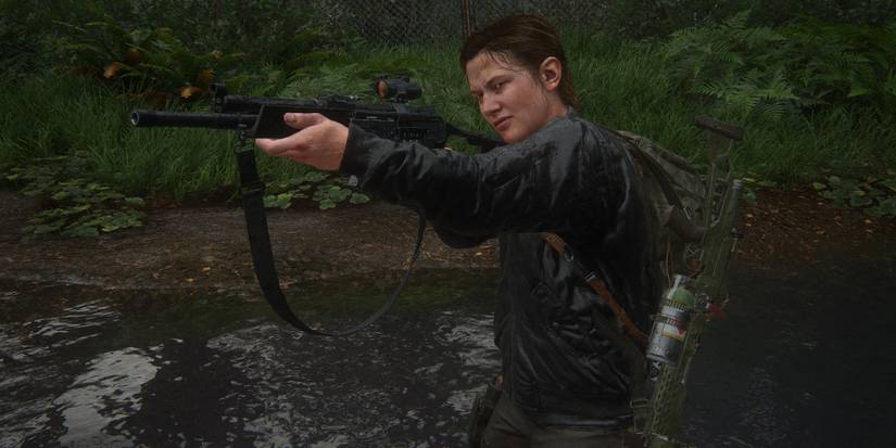 abby with a semi auto rifle