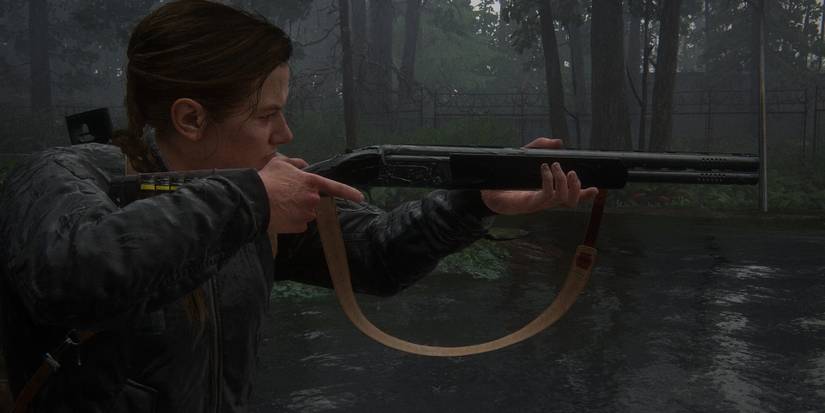 abby with a shotgun