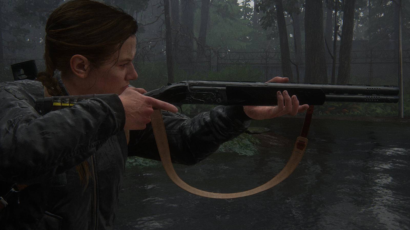 abby with a shotgun