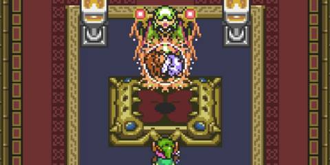 Agahnim zapping Zelda in The Legend Of Zelda A Link To The Past
