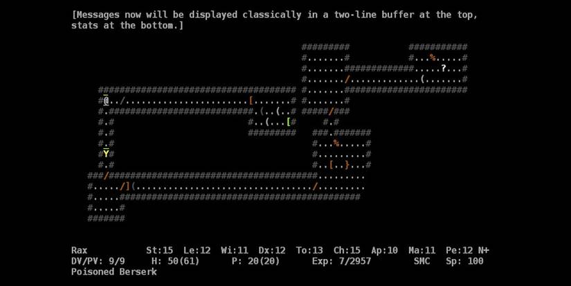 ASCII view from Ancient Domains Of Mystery