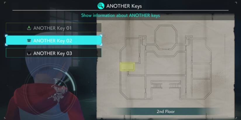 Another Code Recollection ANOTHER Key 02 Location Map