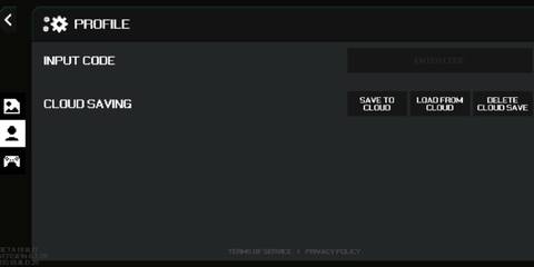The code input menu in Apex Racer