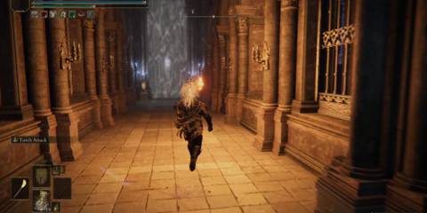 Approaching a fog gate in Elden Ring