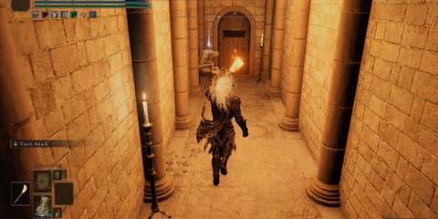 Approaching a gate in Elden Ring