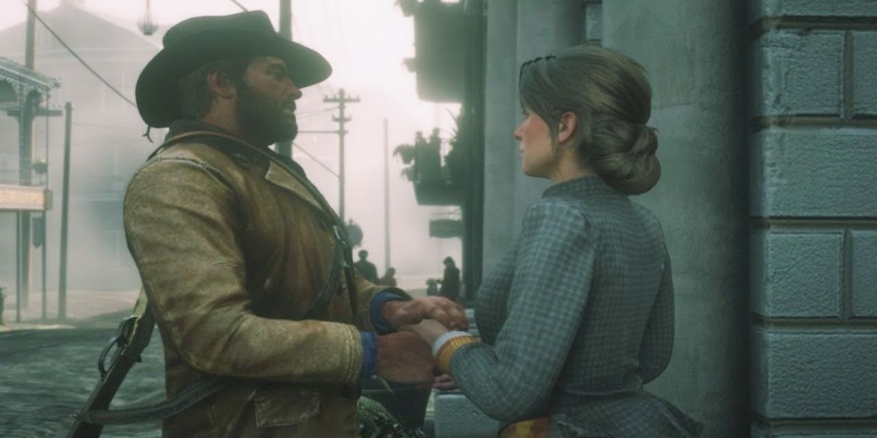 Arthur and Mary in Red Dead Redemption 2