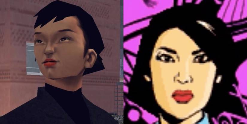 GTA 3 on the left, GTA Advance on the right