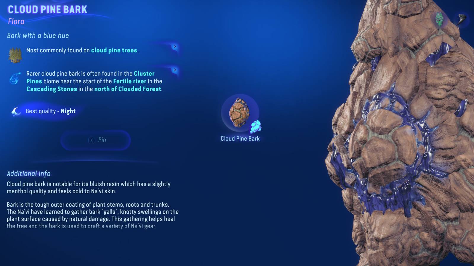 avatar frontiers of pandora cloud pine bark exquisite location