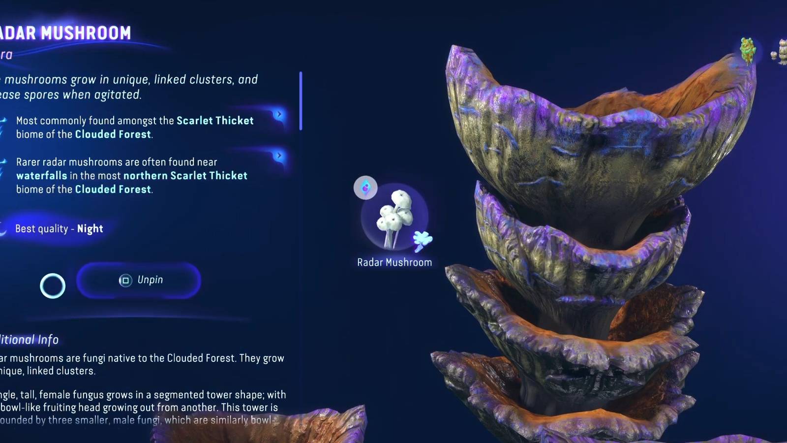 avatar frontiers of pandora location of radar mushroom