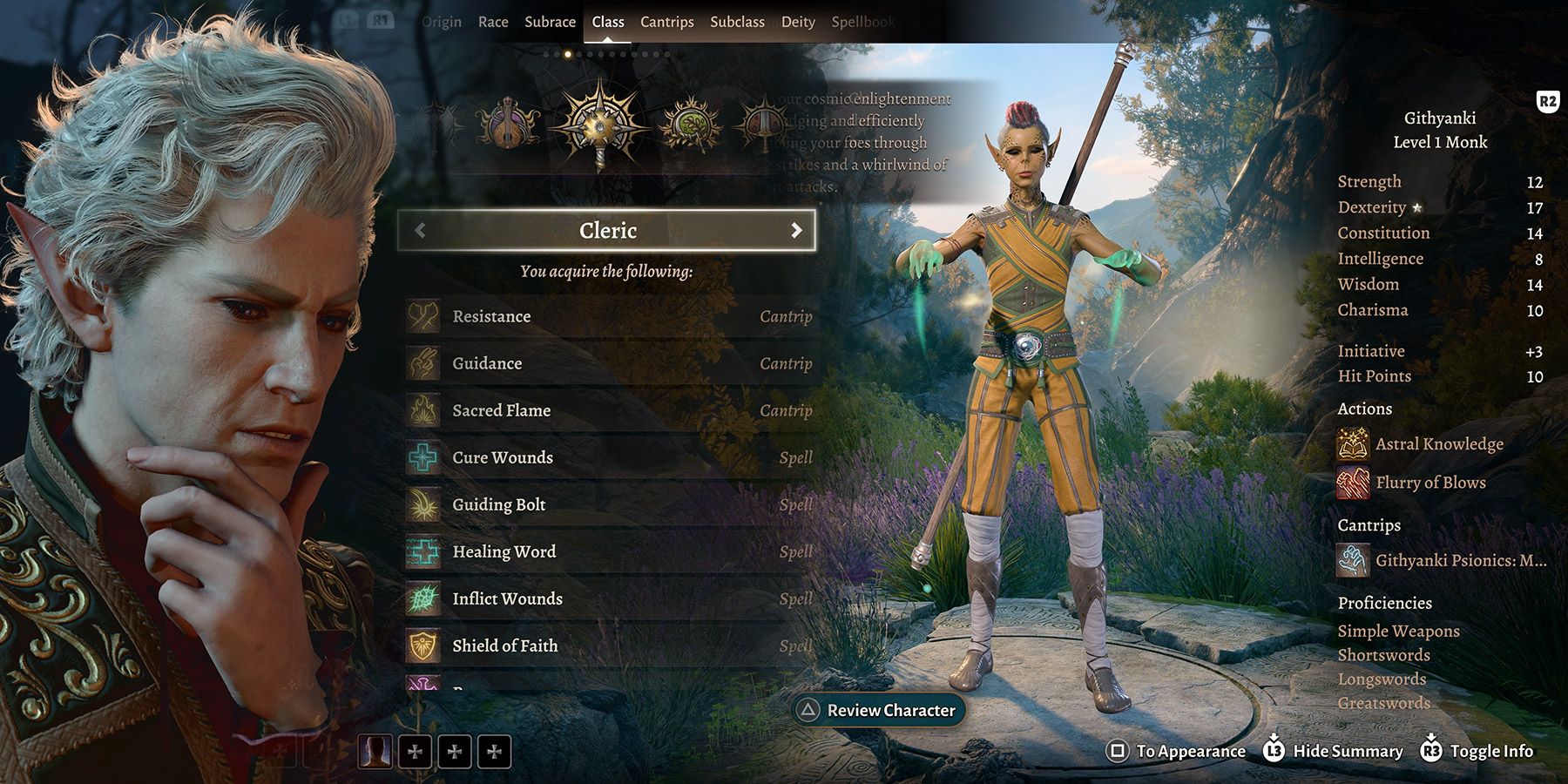 Baldurs Gate 3 Character Creation