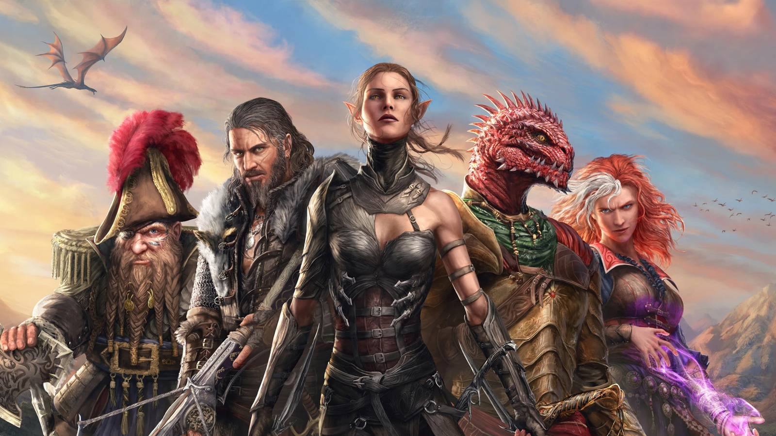 Divinity: Original Sin 2 official artwork all origin characters