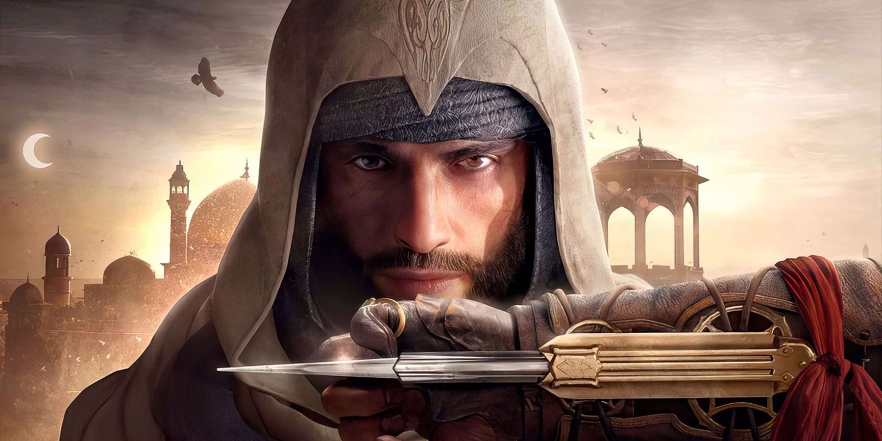 Basim showing hidden blade in Assassin's Creed Mirage