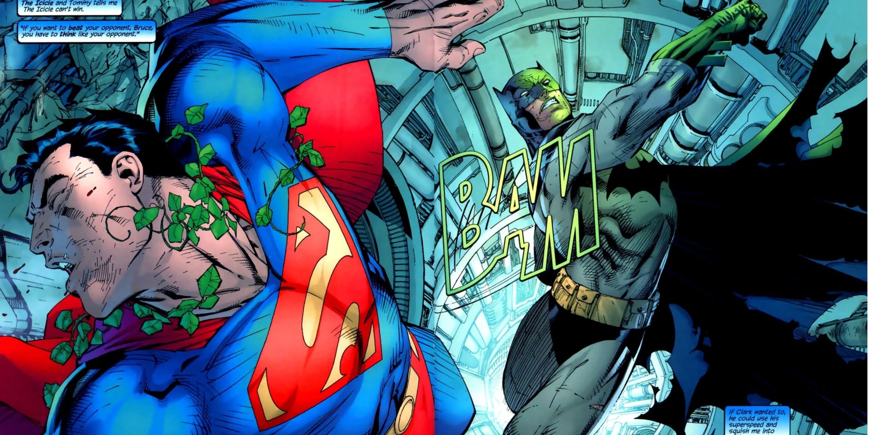 batman punching superman