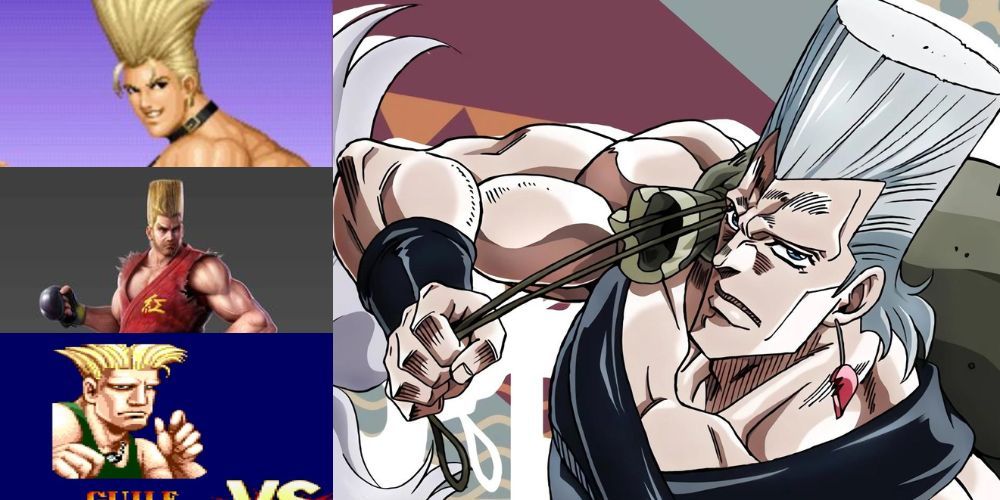 Benimaru Nikaido from the King of Fighters, Paul Phoenix from Tekken and Guile from Street Fighter vs. Jean Pierre Polnareff from Jojo's Bizarre Adventure: Stardust Crusaders.