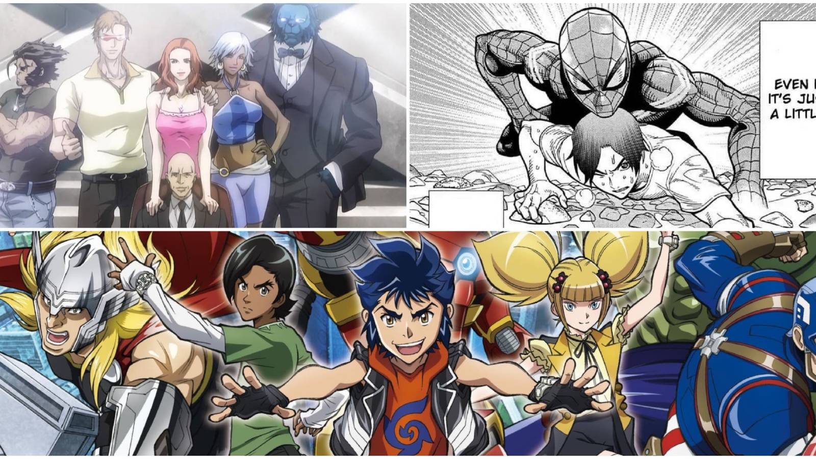 Marvel Anime and Manga- Marvel Anime X-Men Spider-Man: Fake Red Marvel Future Avengers