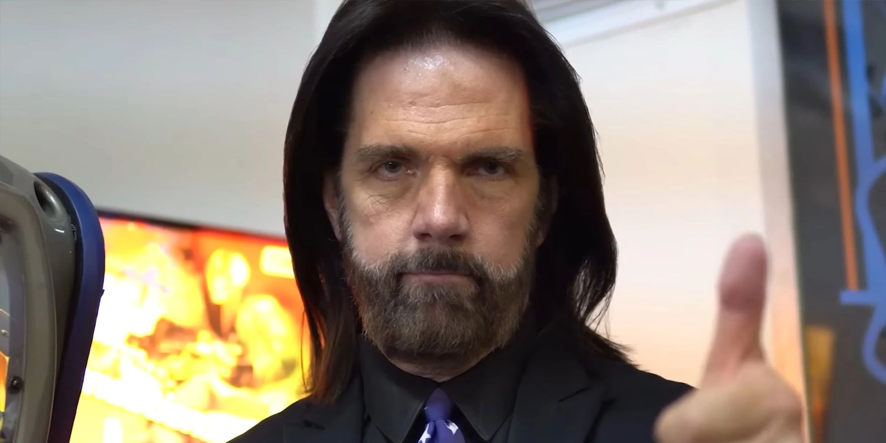A photo of Billy Mitchell, the former record holder for Donkey Kong.