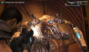 Binary Domain TSAR fight shoot in tunnel
