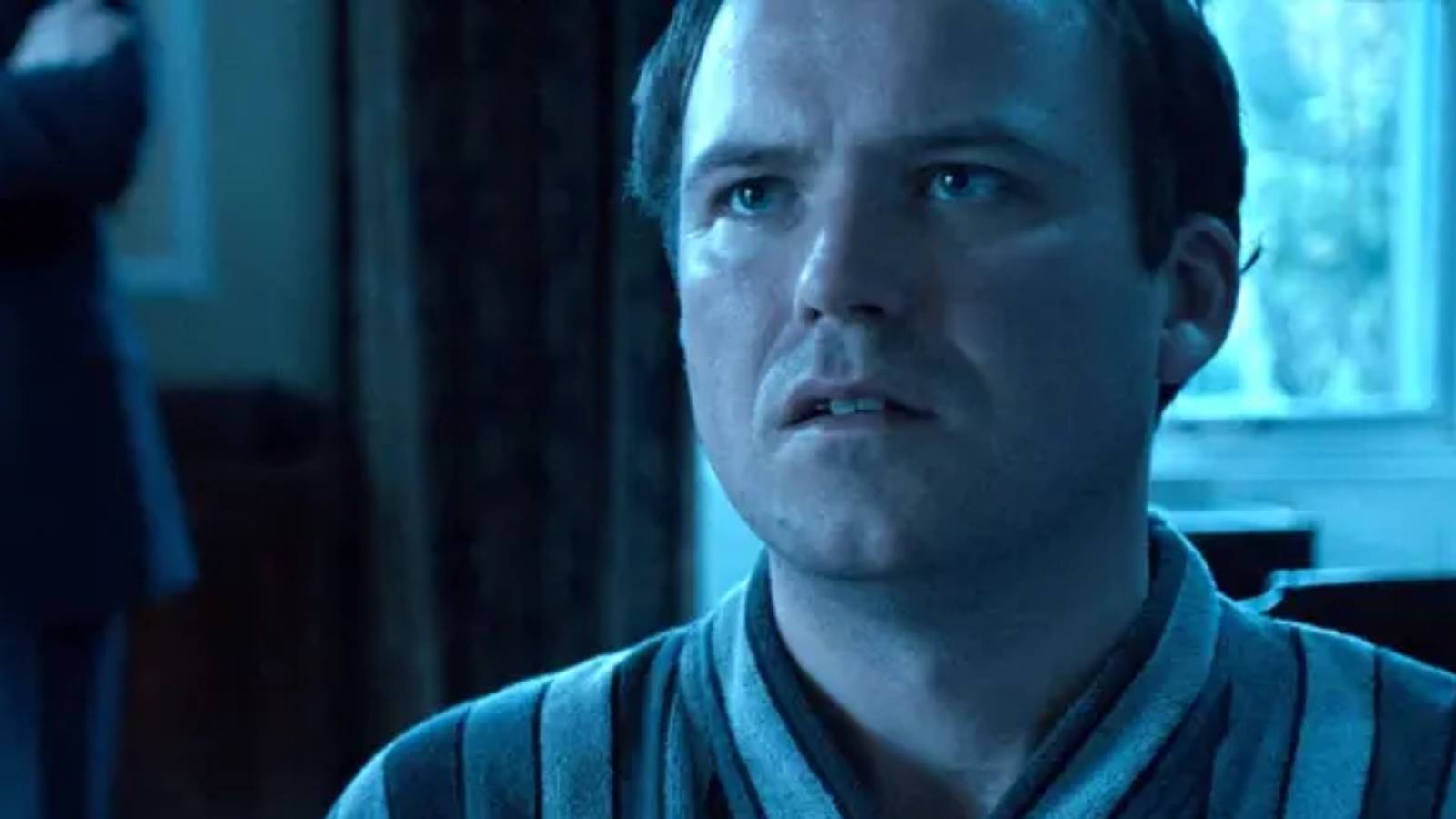 Prime Minister Callow (Rory Kinnear) looking shocked in Black Mirror's The National Anthem