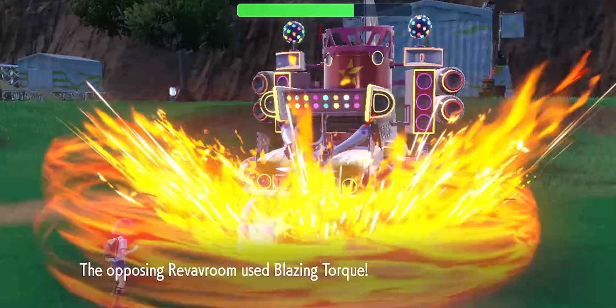 The visually impressive Blazing Torque move in Pokemon