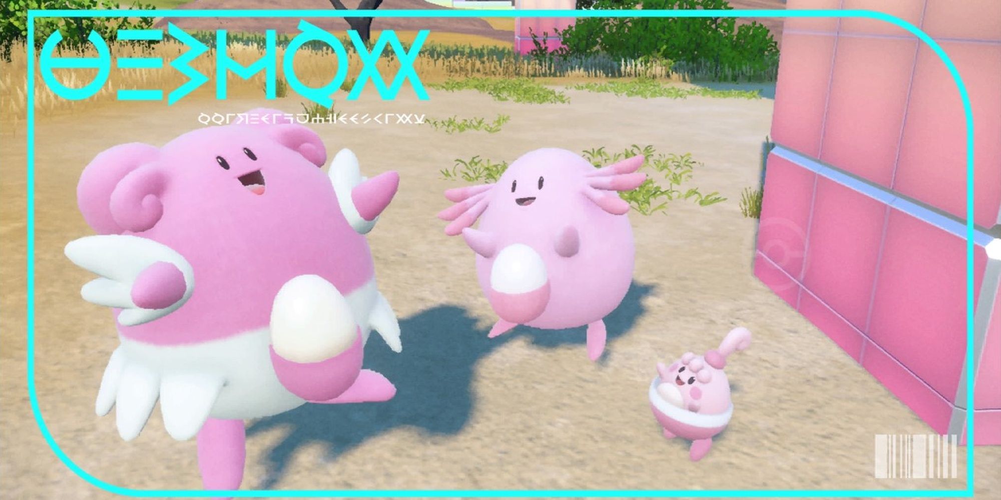 Blissey's dex image from the paldea pokedex