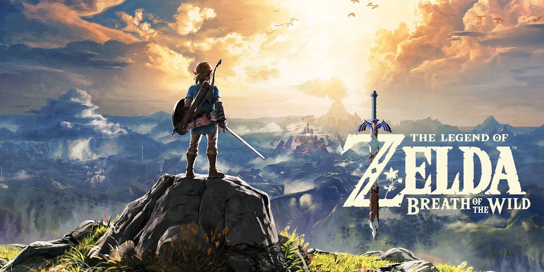 Link looking at the mountain ahead in The Legend of Zelda: Breath of the Wild
