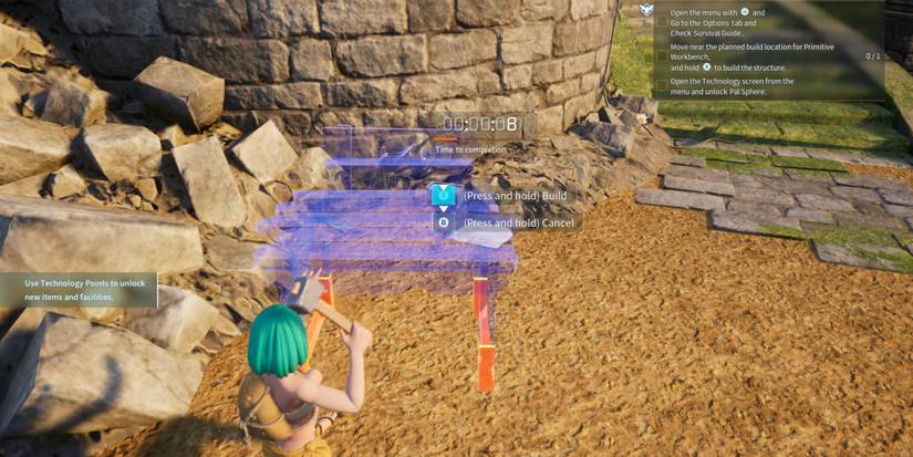 Building a workbench in Palworld