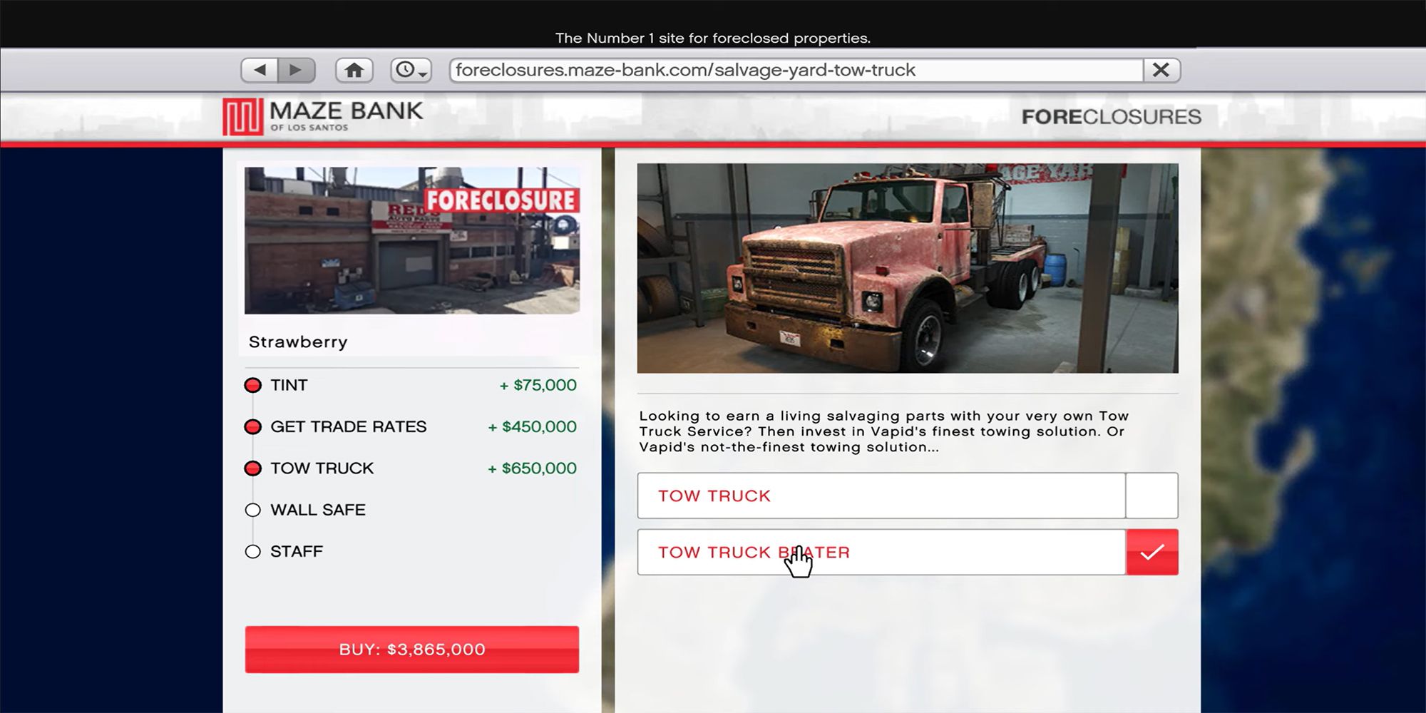 GTA Online: Salvage Yard - Start Tow Truck Service Missions Get Upgrades 