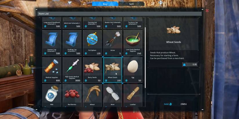 buying wheat seed from wandering merchant