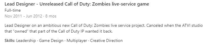 call of duty zombies live service game