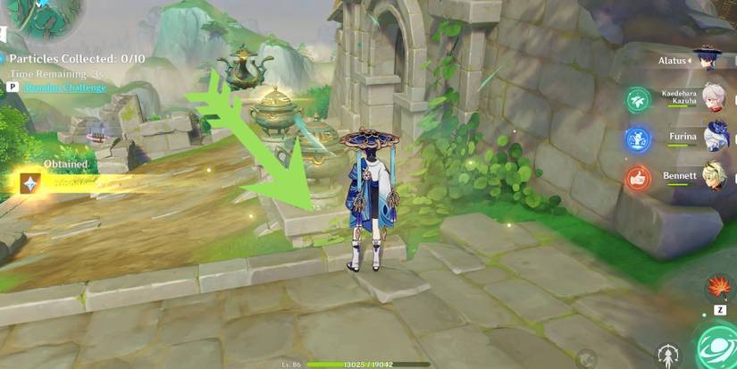 call the light ball to you in genshin impact