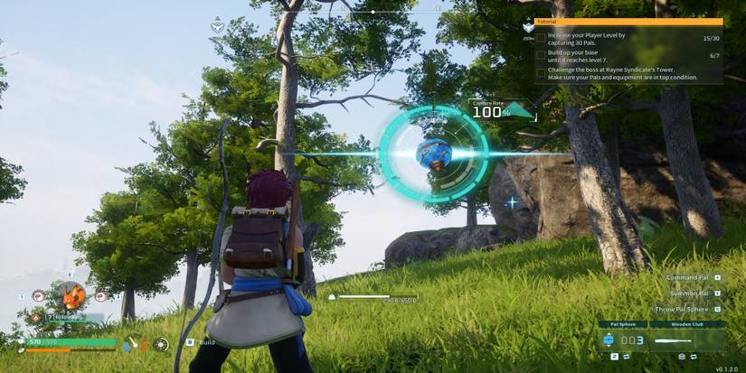 Catching a pal in Palworld