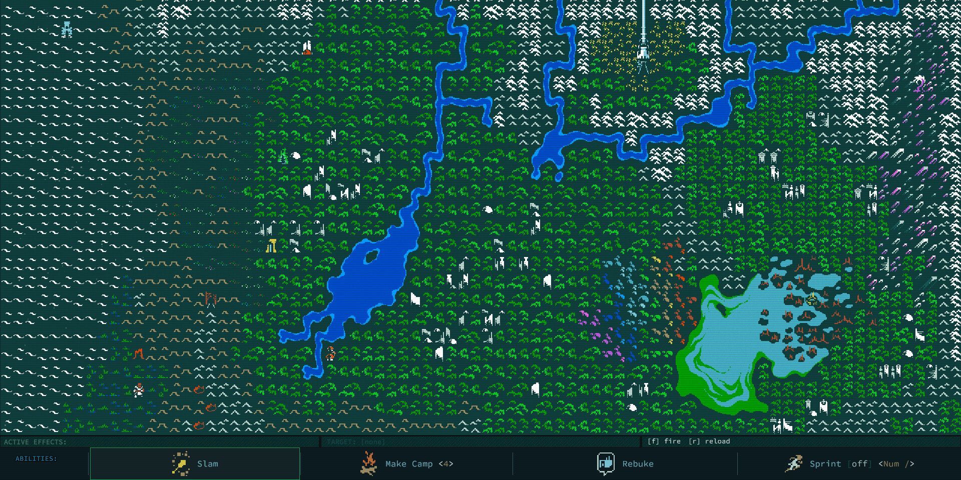 Map view from Caves of Qud