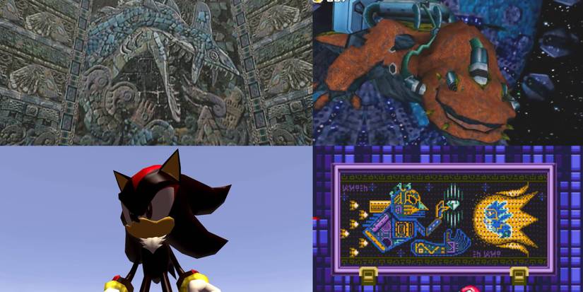 chaos mural, shadow the hedgehog, the biolizard_and hidden palace mural