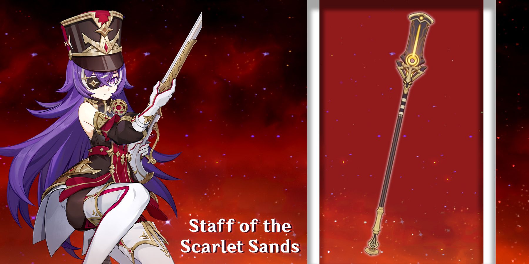 chevreuse using staff of the scarlet sands in genshin impact