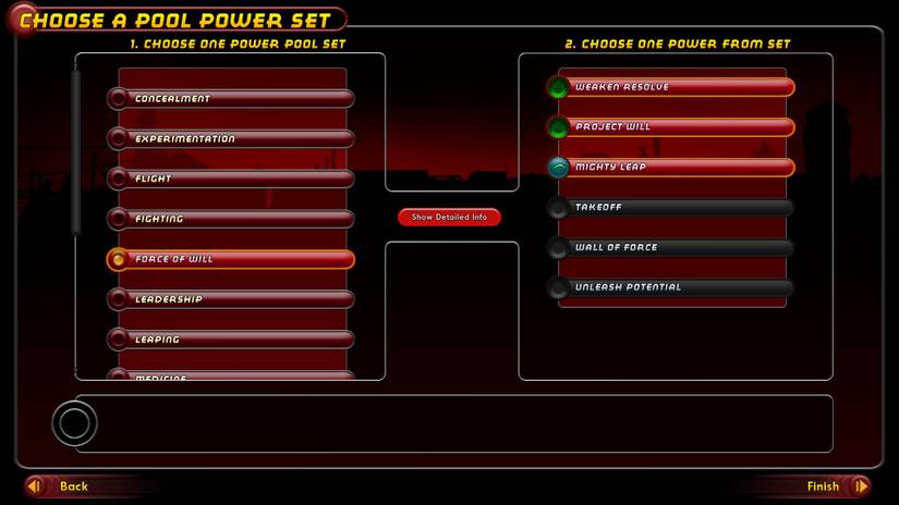 City of Villains_Pool Powers