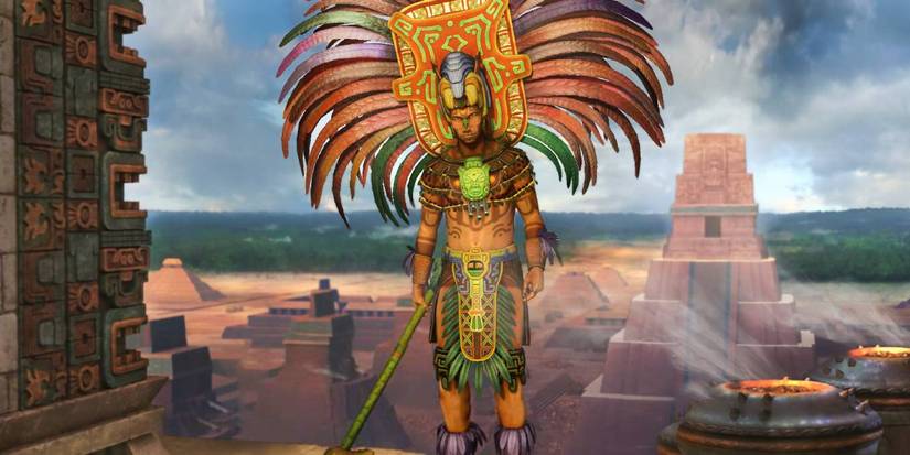 Pacal, leader of the Mayans from Civilization 5