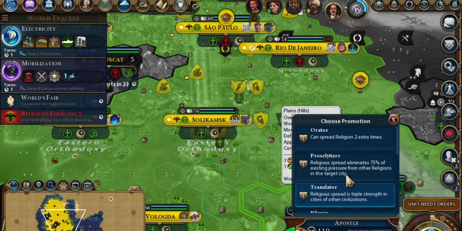 An Image of Civilization 6: proselytizer