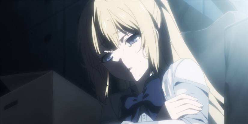 karuizawa covered in water from classroom of the elite