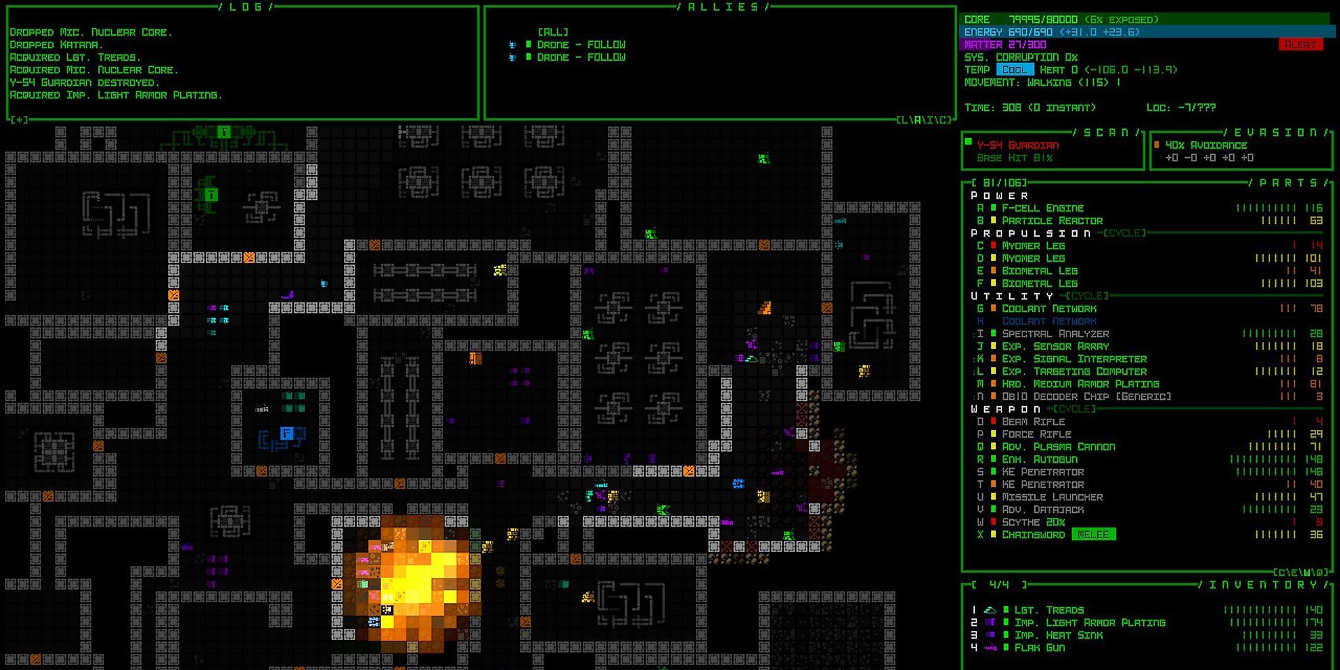 Map view from Cogmind
